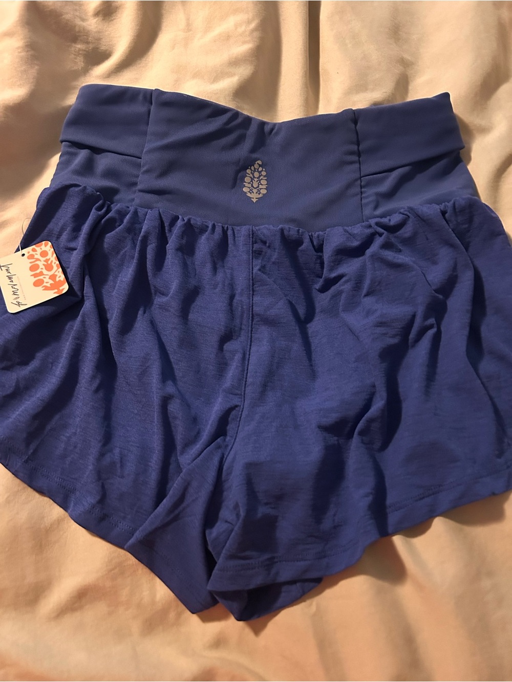 Free People Athletic Shorts in Deep Blue